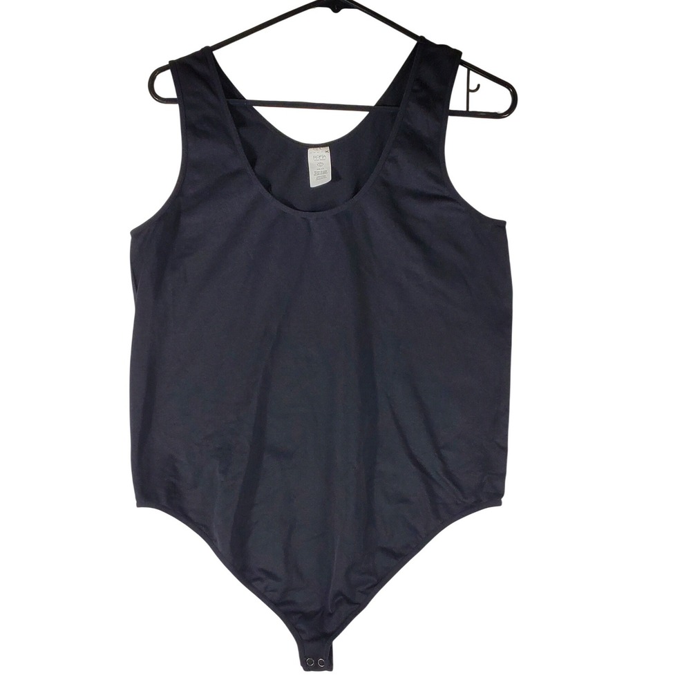 Sofia Jeans by Sofia Vergara Black Sleeveless Scoop Neck Bodysuit XXL